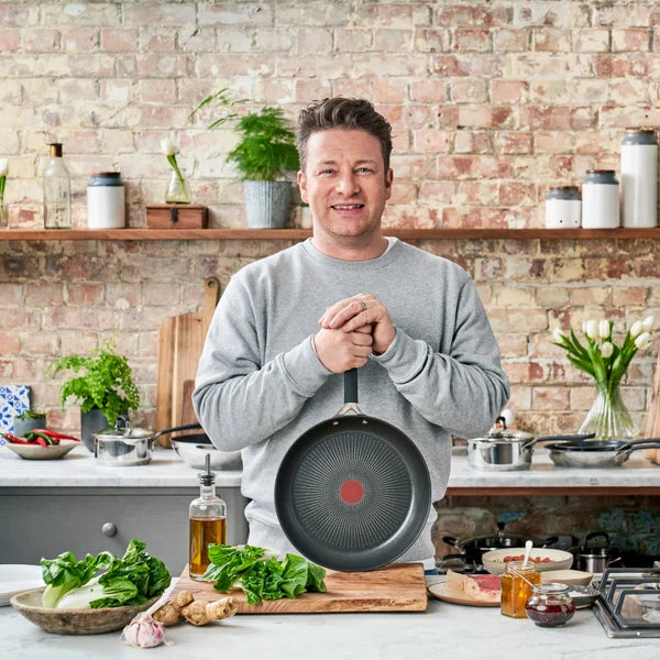Jamie Oliver by T-fal Stainless Steel Sauté Pan with Lid, 3.2 L (3.4 qt.)