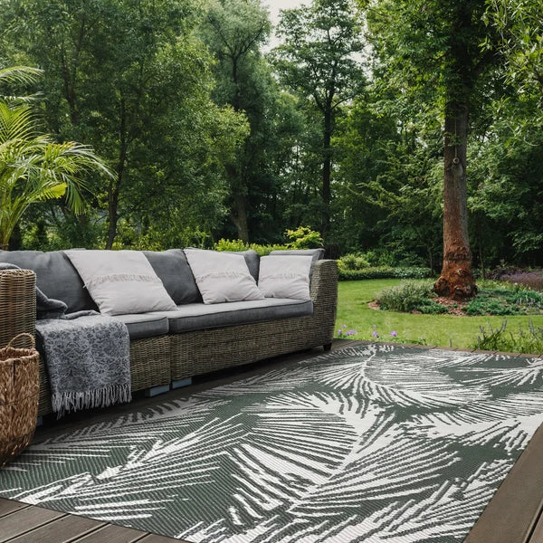 Sonoma Green Palm Reversible Outdoor Area Rug