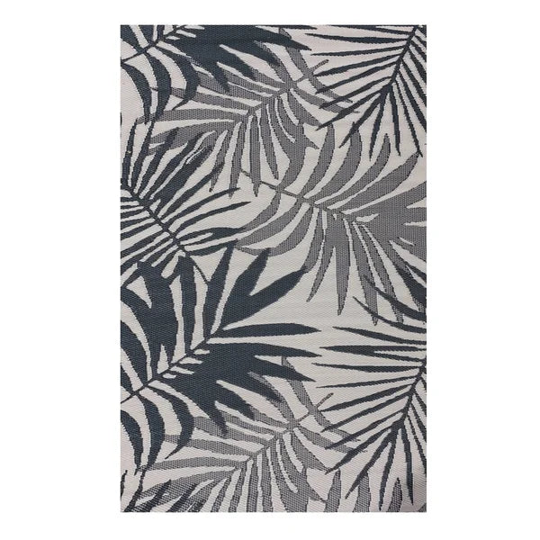 Sonoma Grey Palm Reversible Outdoor Area Rug
