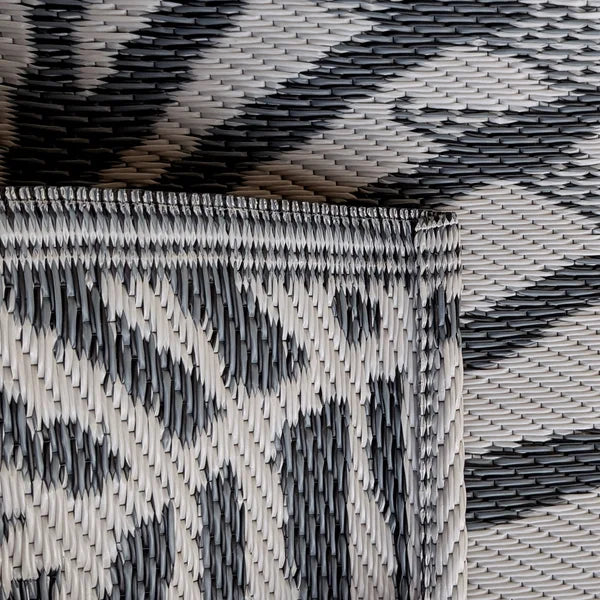 Sonoma Grey Palm Reversible Outdoor Area Rug