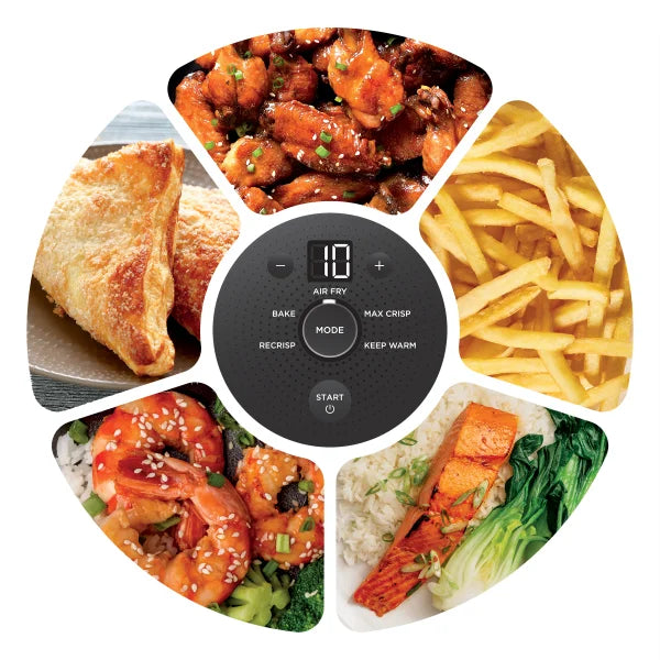 Ninja Crispi 5-in-1 Portable Glass Air Fry Cooking System, 3 Containers and Cover