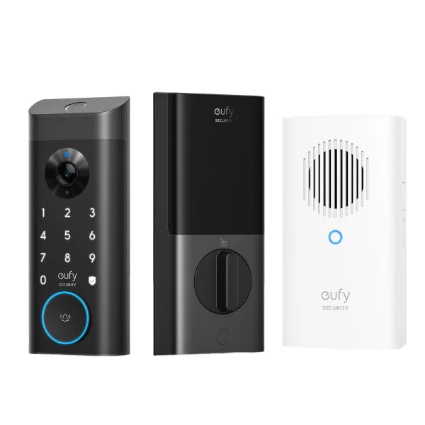 eufy Security E330 Video Smart Entry Lock with Chime and Extra Battery