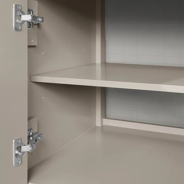 OVE Decors Margie Vanity in Stone Taupe Finish with Quartz Countertop