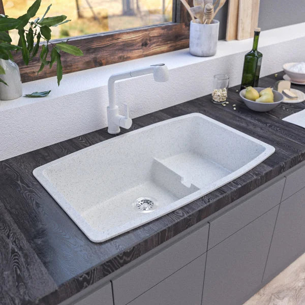 Appollo Monique 32 in. Single Bowl Granite Kitchen Sink