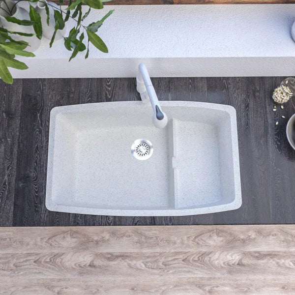 Appollo Monique 32 in. Single Bowl Granite Kitchen Sink