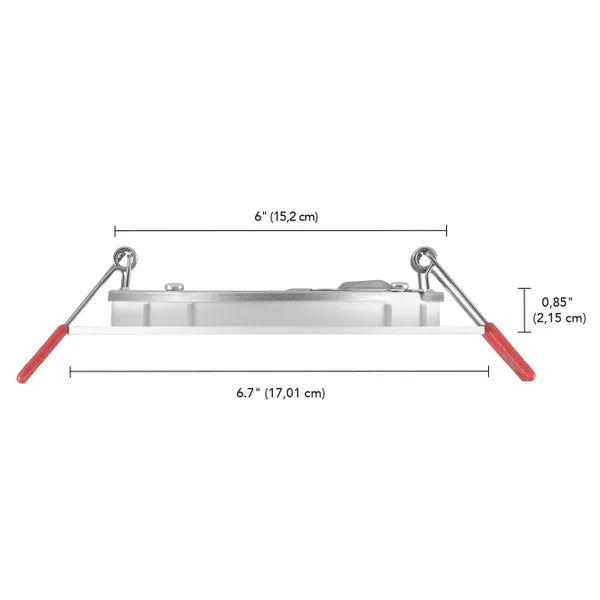 Globe Electric 3 CCT Integrated Slim Recessed Light Kit, 12-pack