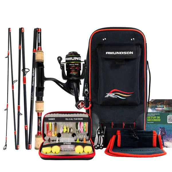 Amundson Savvy Rider Backpacker R6 Fishing Kit