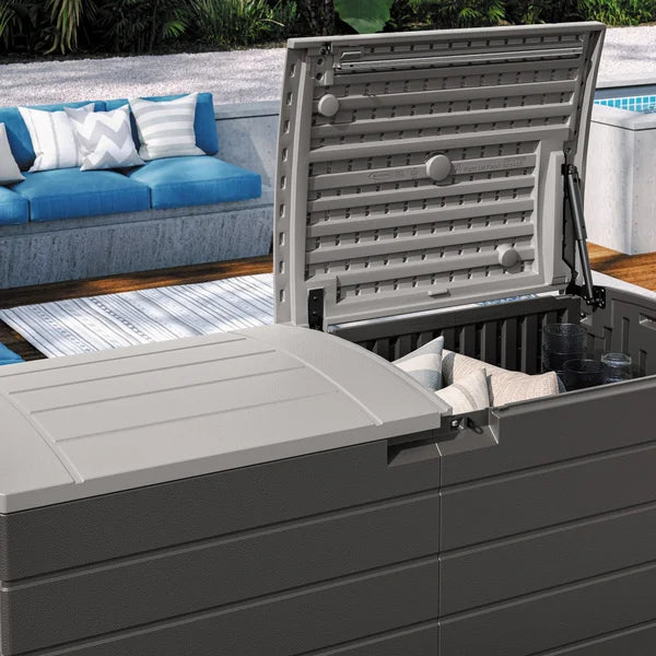 Suncast 120 Gallon Split Lid Extra Large Deck Box