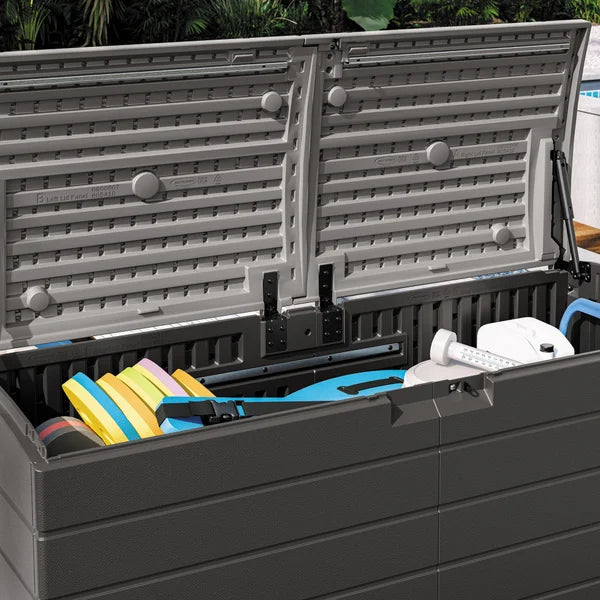 Suncast 120 Gallon Split Lid Extra Large Deck Box