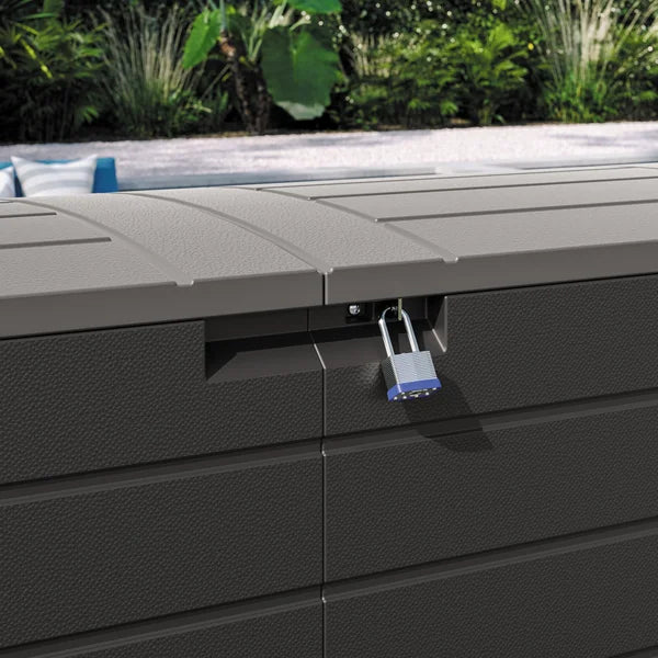 Suncast 120 Gallon Split Lid Extra Large Deck Box