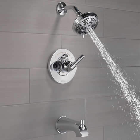 Delta Becker Monitor 14 Series Single Handle Tub and Shower Faucet