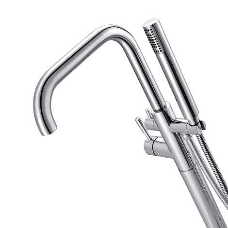 OVE Mikhail Freestanding Bathtub Faucet with Hand Shower