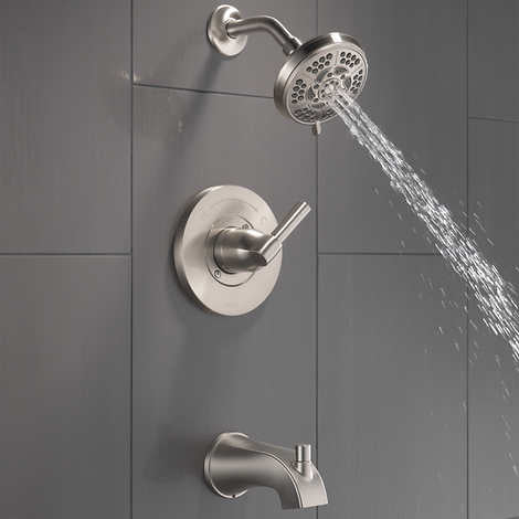 Delta Becker Monitor 14 Series Single Handle Tub and Shower Faucet