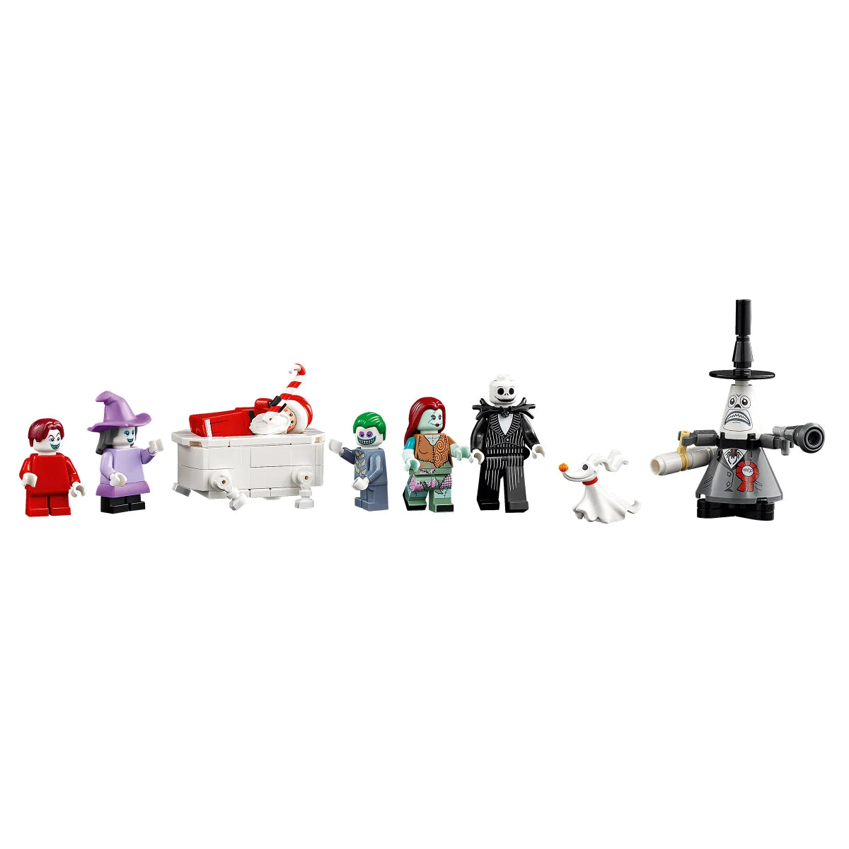 LEGO Ideas The Nightmare Before Christmas Building Craft & Décor Set with Bonus LEGO Minecraft The Wolf Stronghold Fortress Playset Video Game Toy