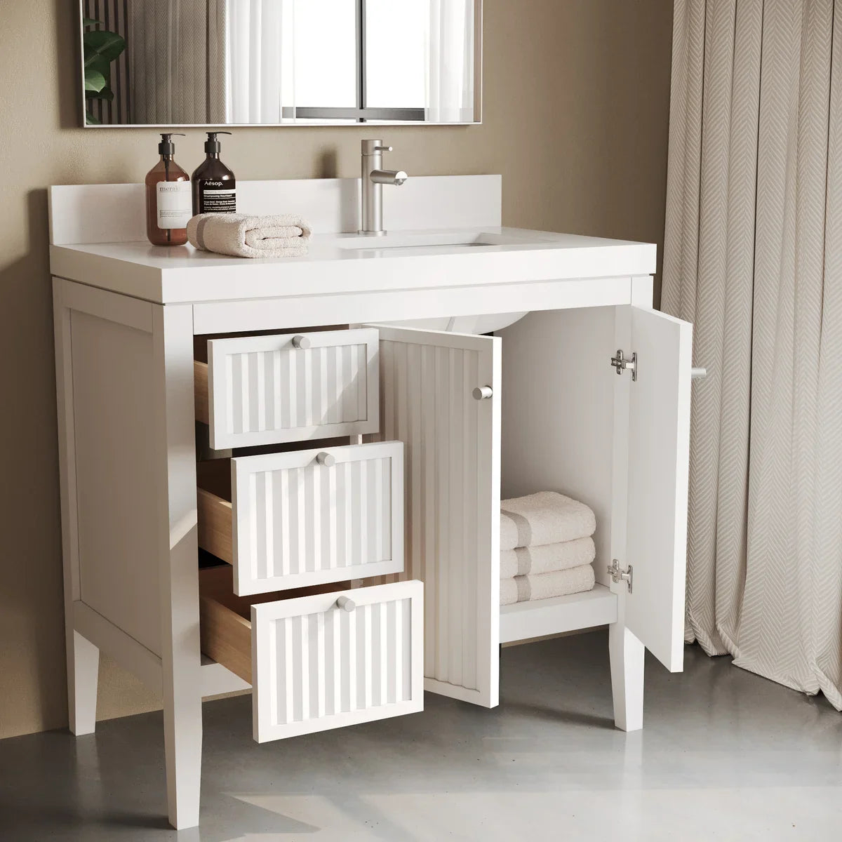 Forestmade Davos Bathroom Vanity in White
