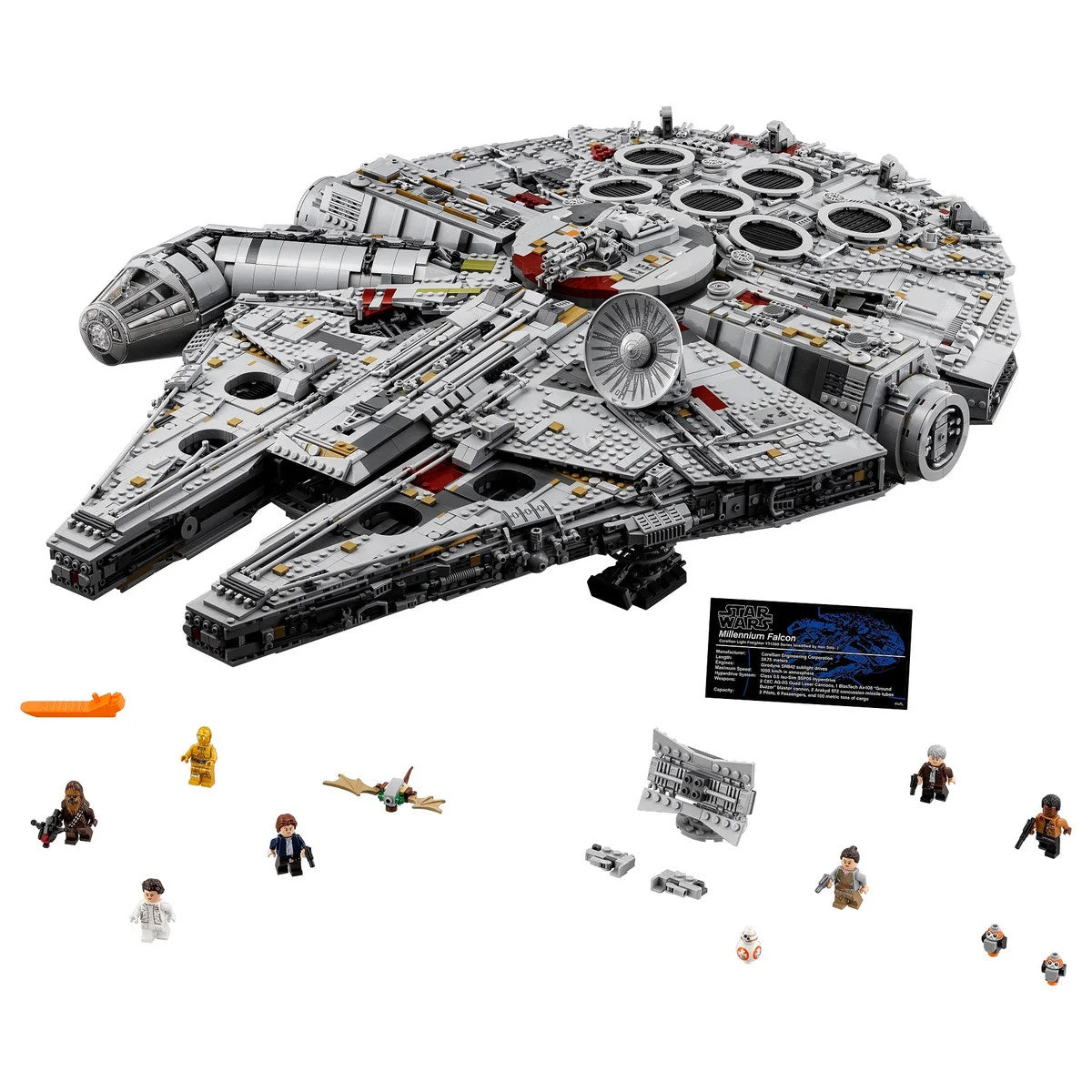 LEGO Star Wars Millennium Falcon Ultimate Collector Series 75192 with Bonus LEGO Star Wars The Dark Falcon
