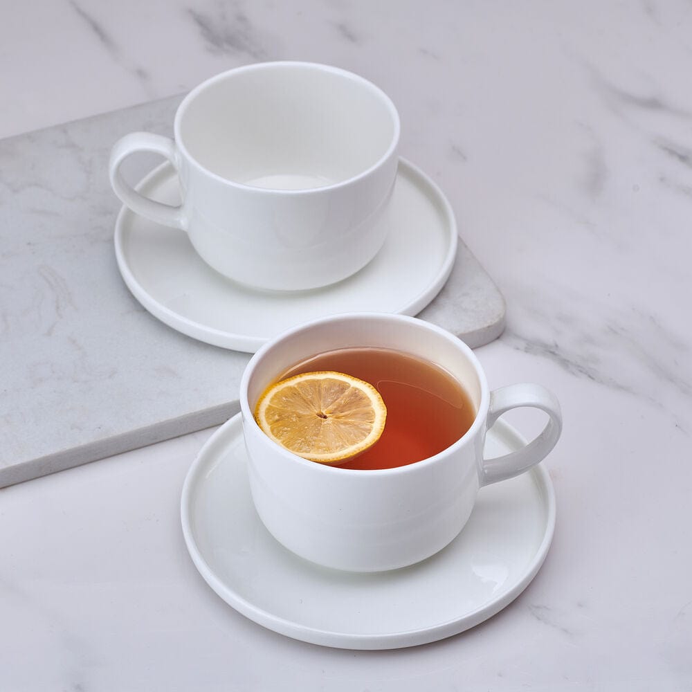 Samantha Set of 2 Teacups and Saucers - alternate view 3