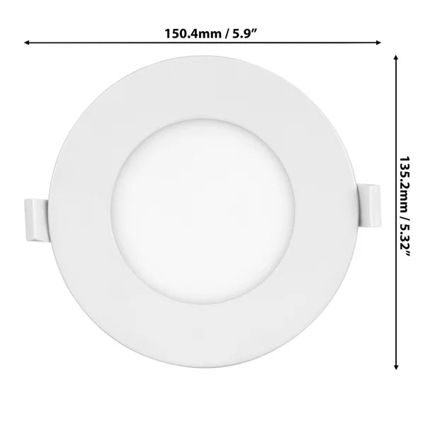 Luminus 4-in. 5CCT Recessed Panel Light Kit, 8-pack