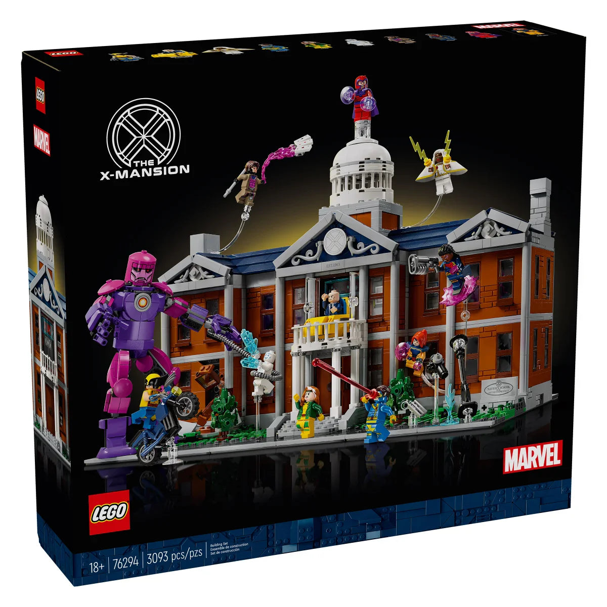 LEGO Marvel X-Men The X-Mansion with Bonus LEGO Marvel Rocket & Baby Groot Minifigure