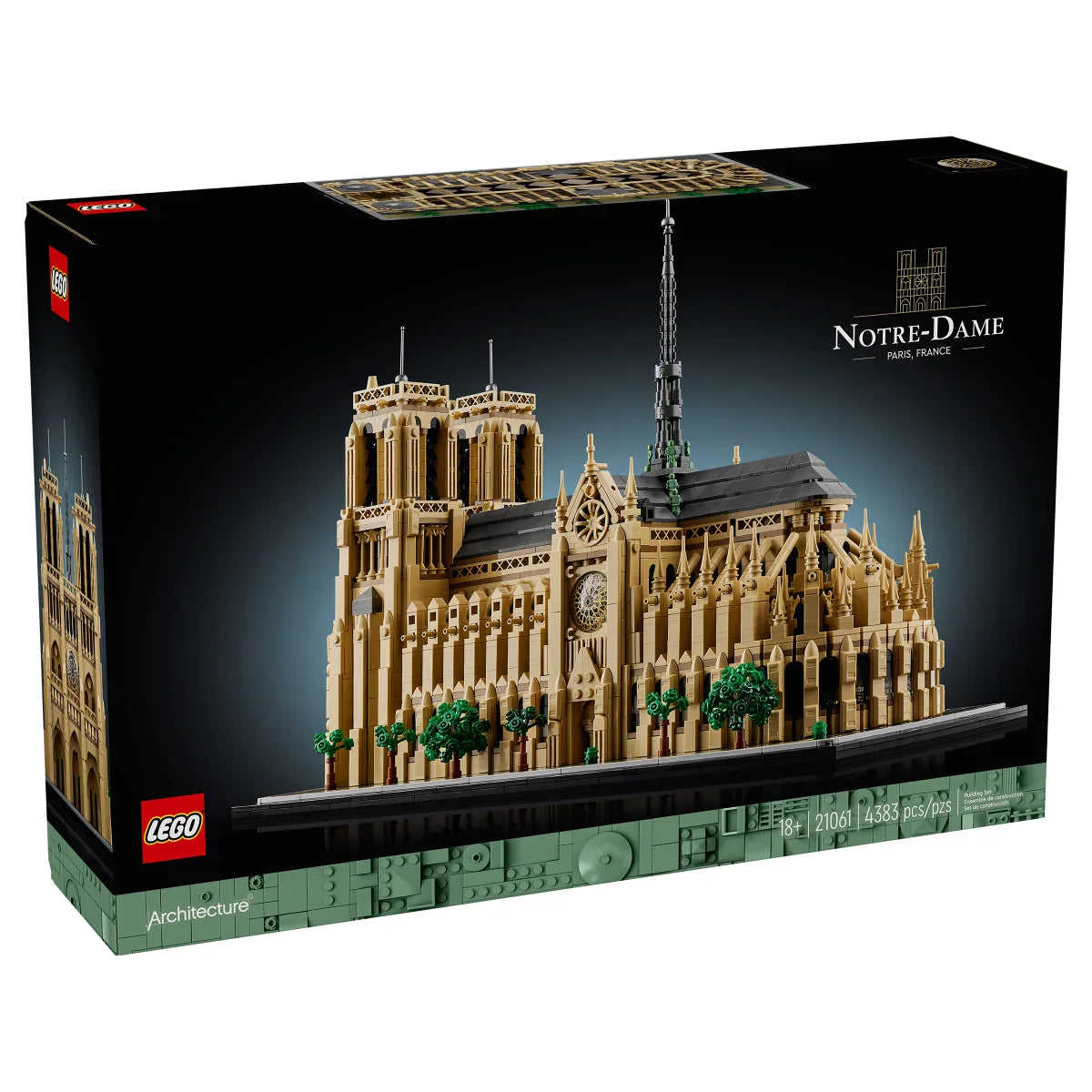 LEGO Architecture Notre-Dame de Paris Replica with Bonus LEGO Architecture Paris