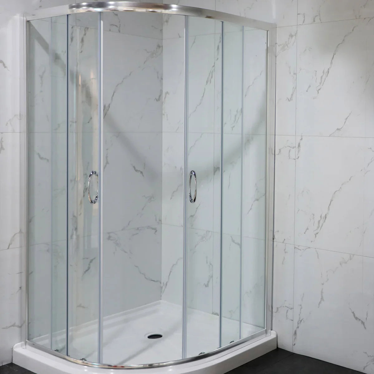 Jade Riley Neo-Round Corner Shower Enclosure with Base