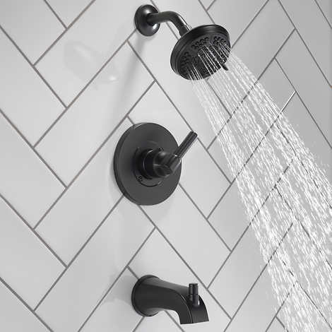 Delta Becker Monitor 14 Series Single Handle Tub and Shower Faucet