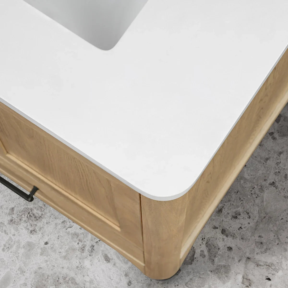 OVE Decors Adrian Vanity with Quartz Top in Brown