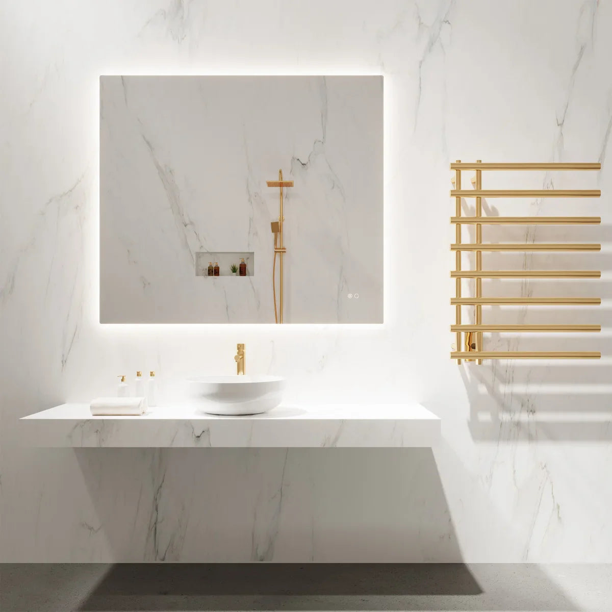 Paris Mirror Kuoni Backlit LED Lighted Mirror