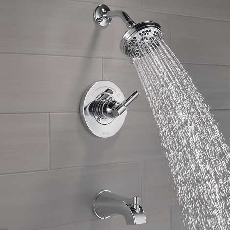 Delta Becker Monitor 14 Series Single Handle Tub and Shower Faucet