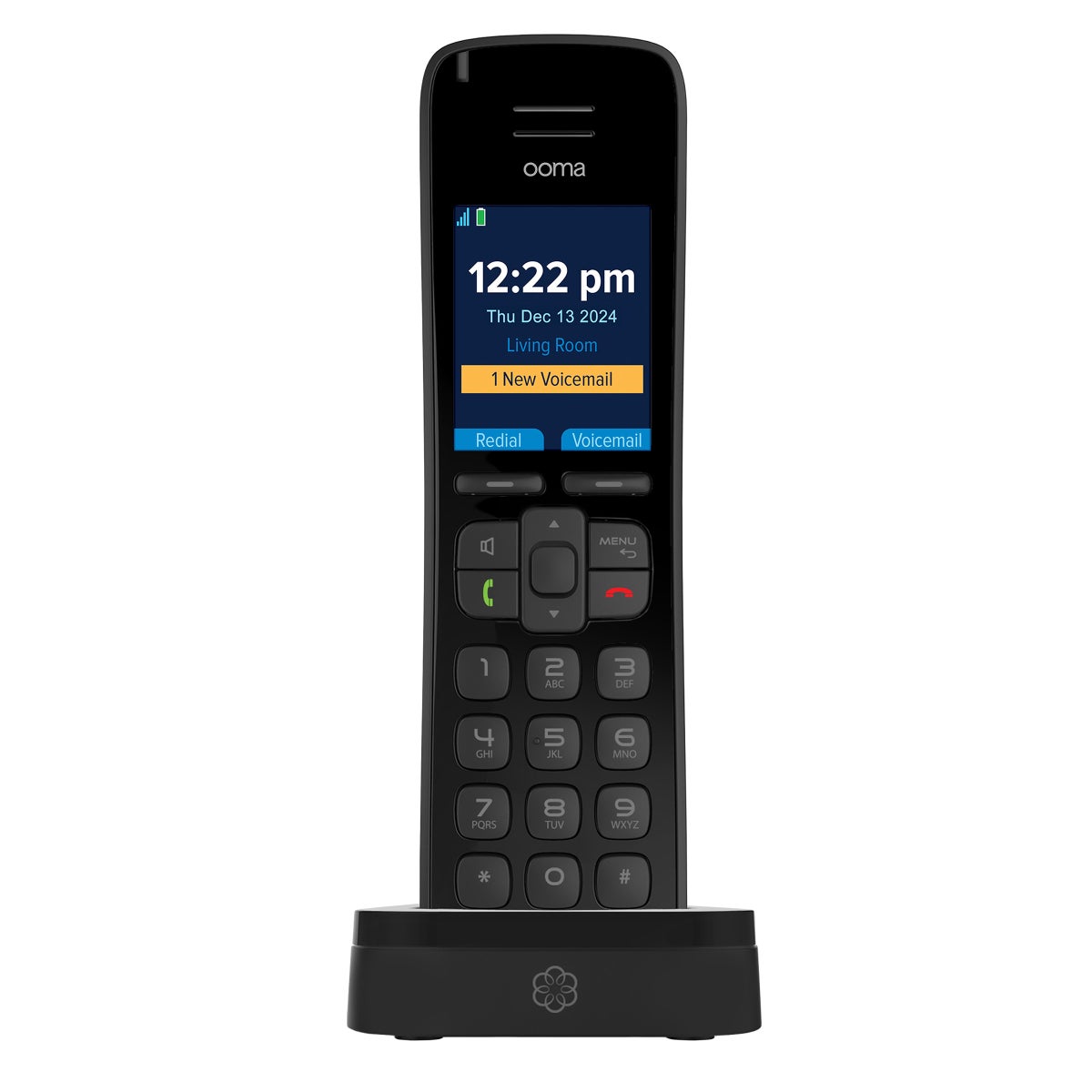 Ooma Telo Air Internet Home Phone Service with 3 Cordless Handsets ...