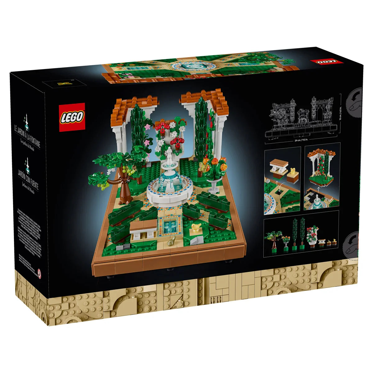 LEGO Icons Fountain Garden Building Set