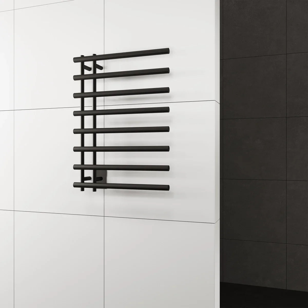 Paris Mirror Leto 8 Bar Heated Towel Warmer