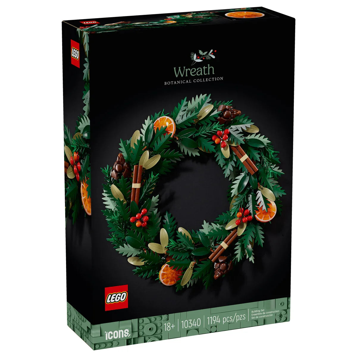 LEGO Icons Wreath Making Kit and Holiday Garland