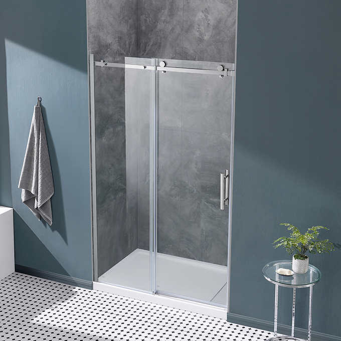 OVE Decors Kelsey 48 in. Sliding Glass Shower Door with Hardware