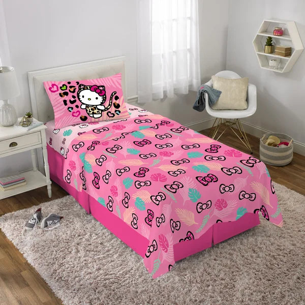 Hello Kitty 4-piece Twin Bedding Set