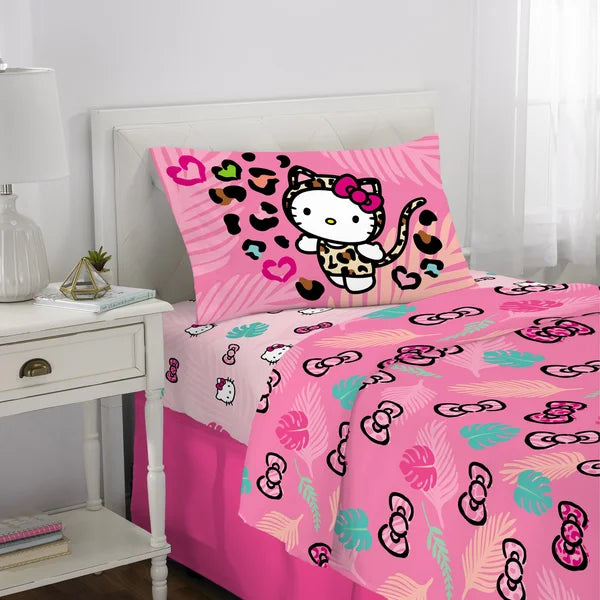 Hello Kitty 4-piece Twin Bedding Set