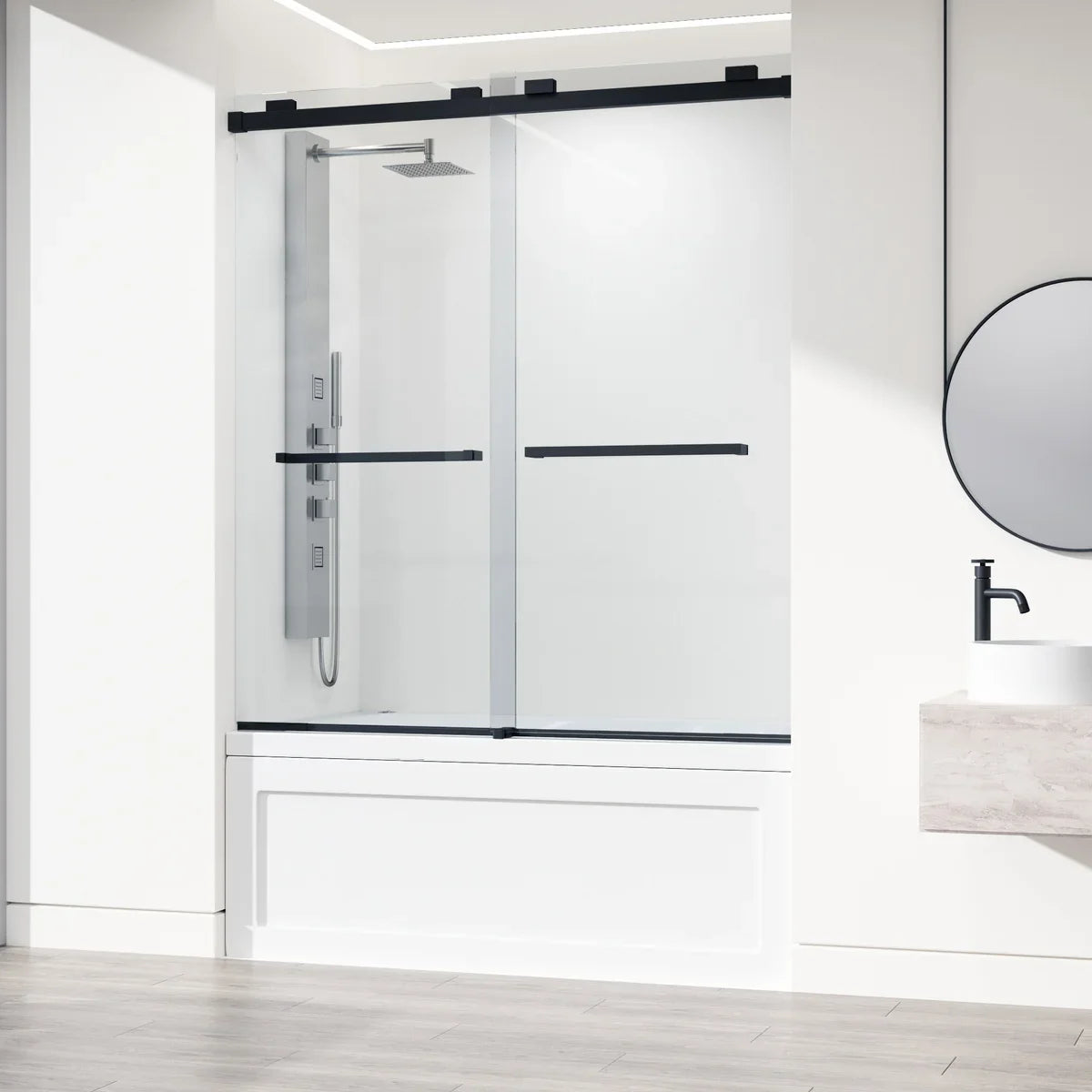 VIGO Houston Frameless Sliding Tub Door