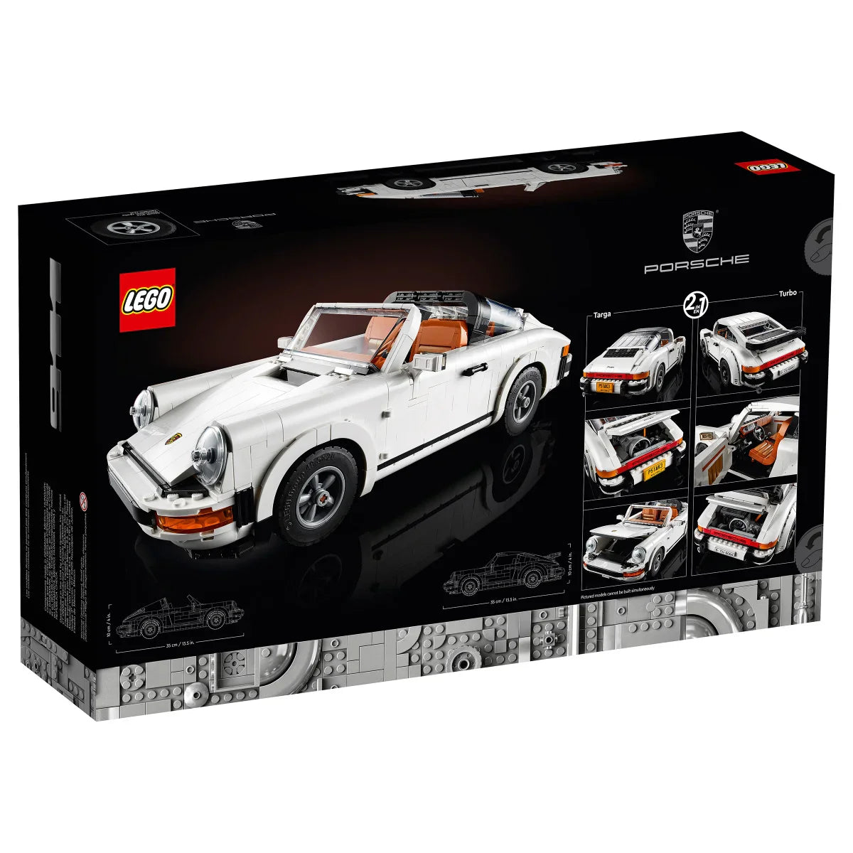 LEGO Icons Porsche 911 Building Kit with Bonus LEGO Speed Champions 1970 Ferrari 512 M