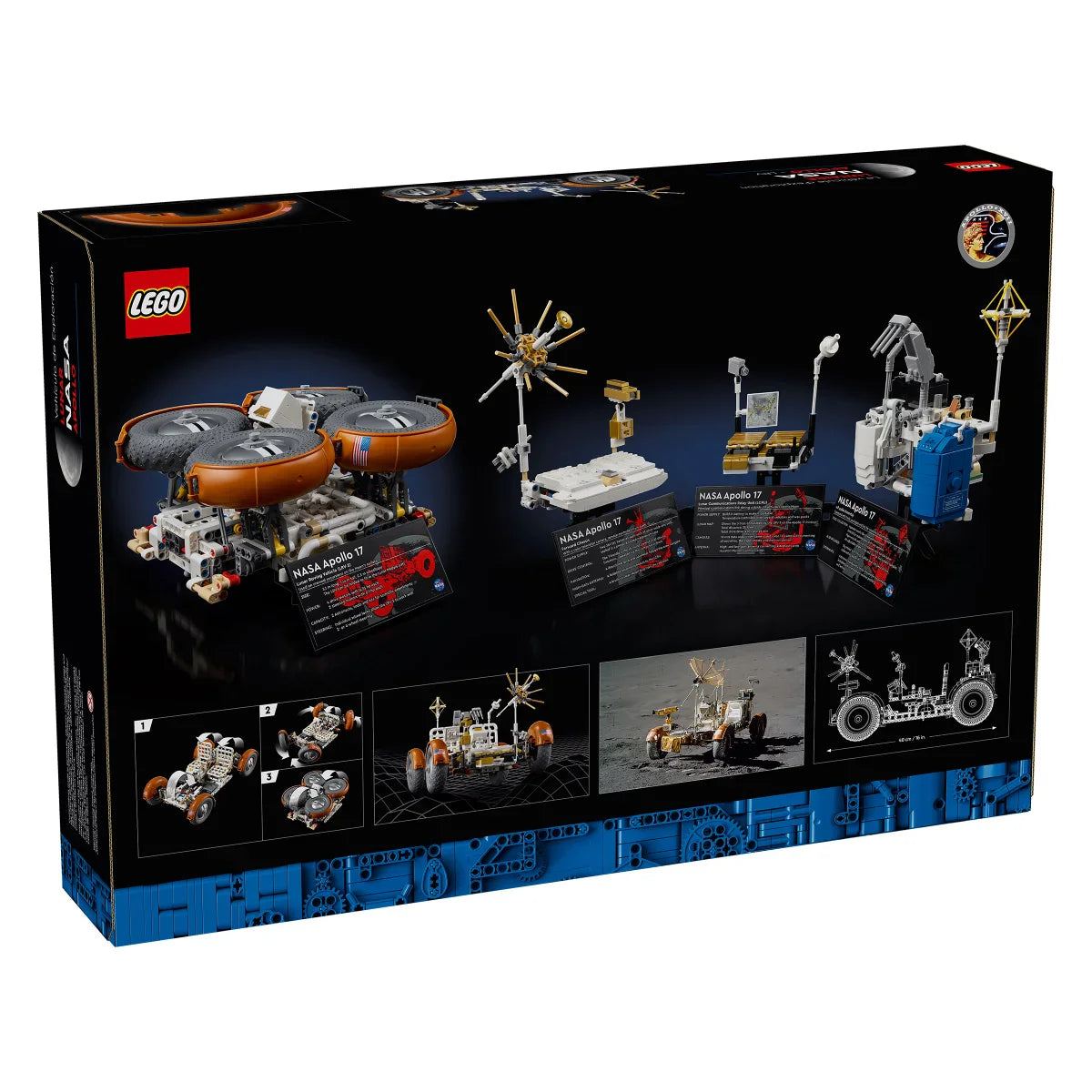 LEGO Technic NASA Apollo Lunar Roving Vehicle – LRV Space Set with Bonus Creator 3 in 1 Space Astronaut Toy Set, Science Toy