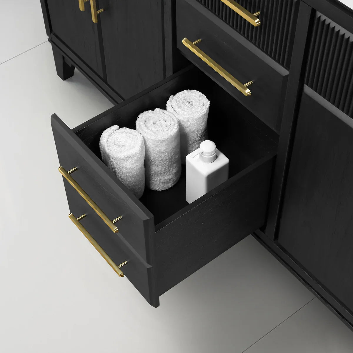 Loxley Rowe Marbella Vanity in Dark Ebony with Quartz Top