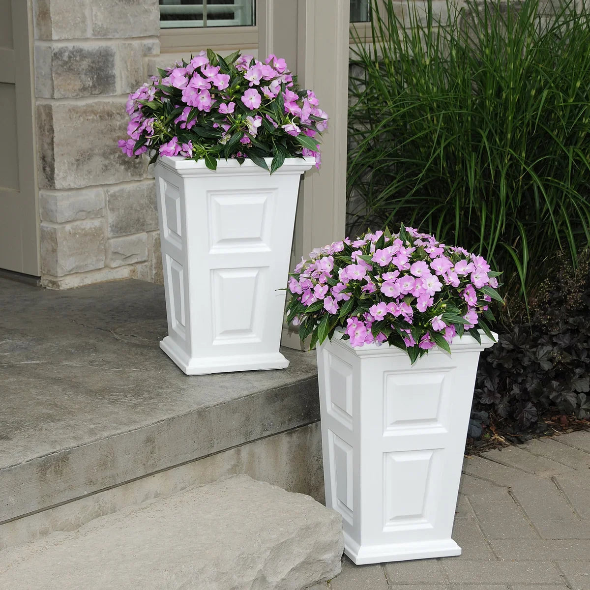 Wyndham 24 in. Tall Planter, 2-pack