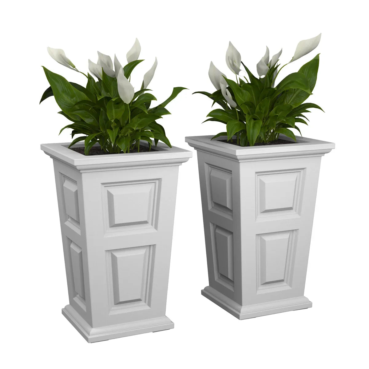Wyndham 24 in. Tall Planter, 2-pack