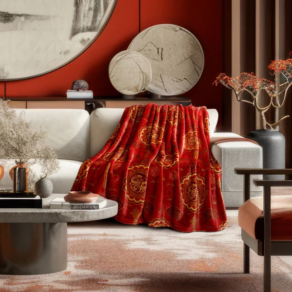 Home Retreat - Lunar New Year Snake Plush Blanket