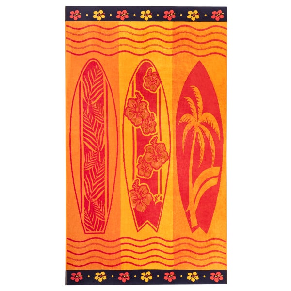 Surf & Nautical Sailing Stripe Jacquard Beach Towel 2-pack