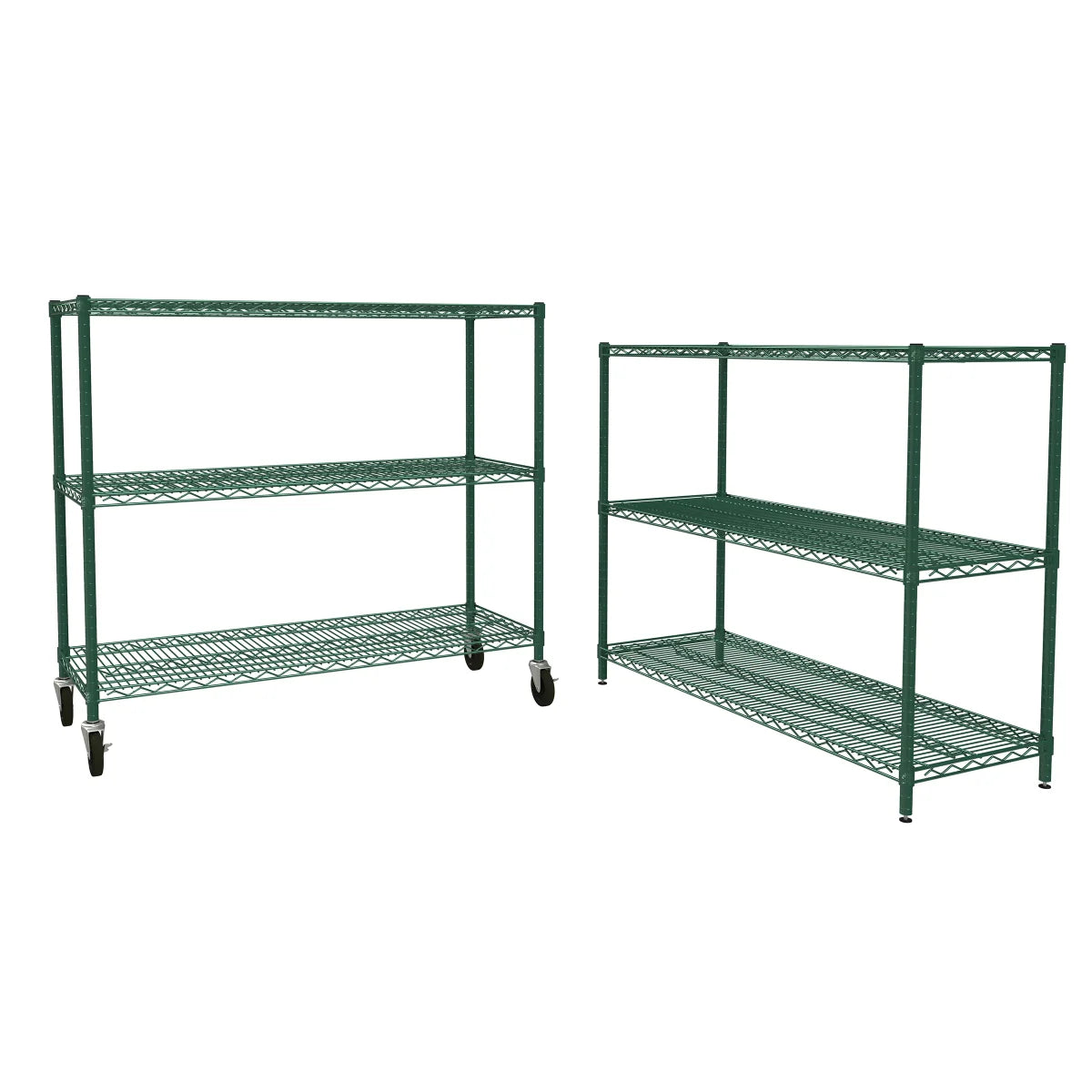 Epoxy Zinc Wire Rack 6 Shelves, 76" High