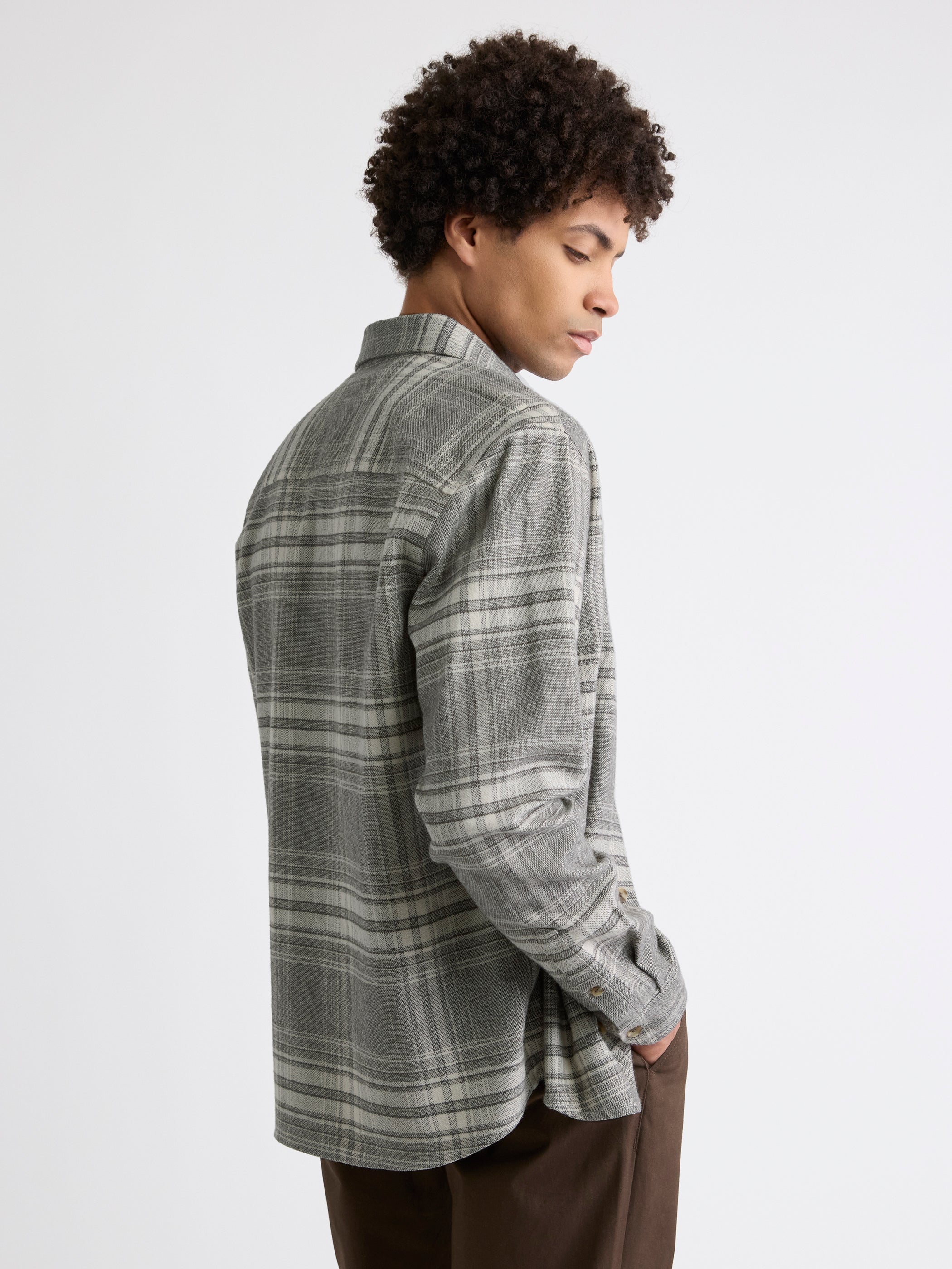 Tailored Plaid Overshirt