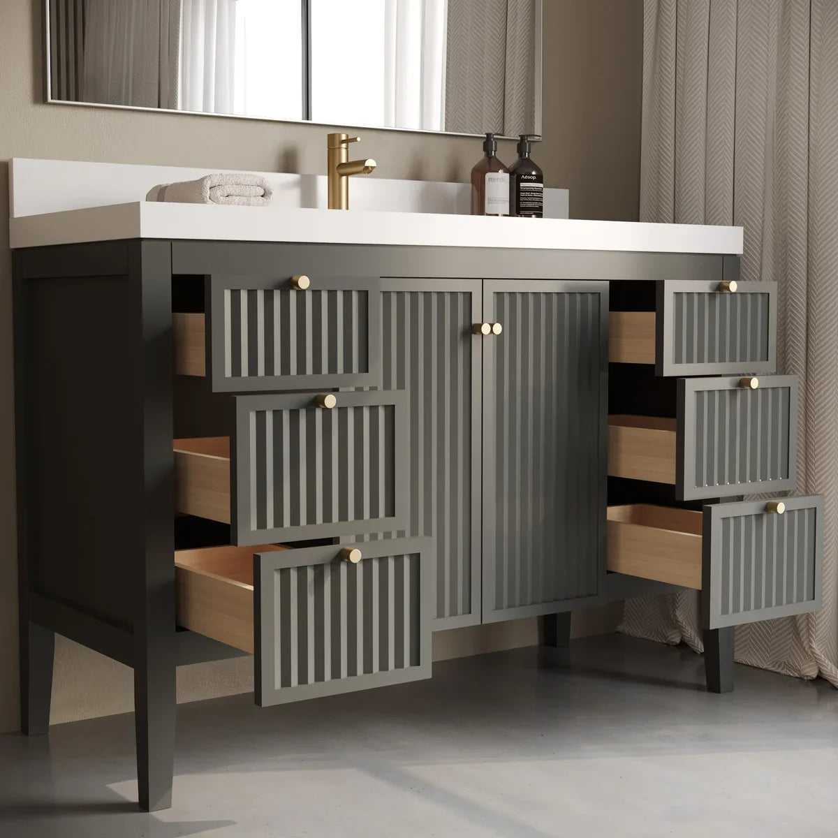 Forestmade Davos Bathroom Vanity in Grey