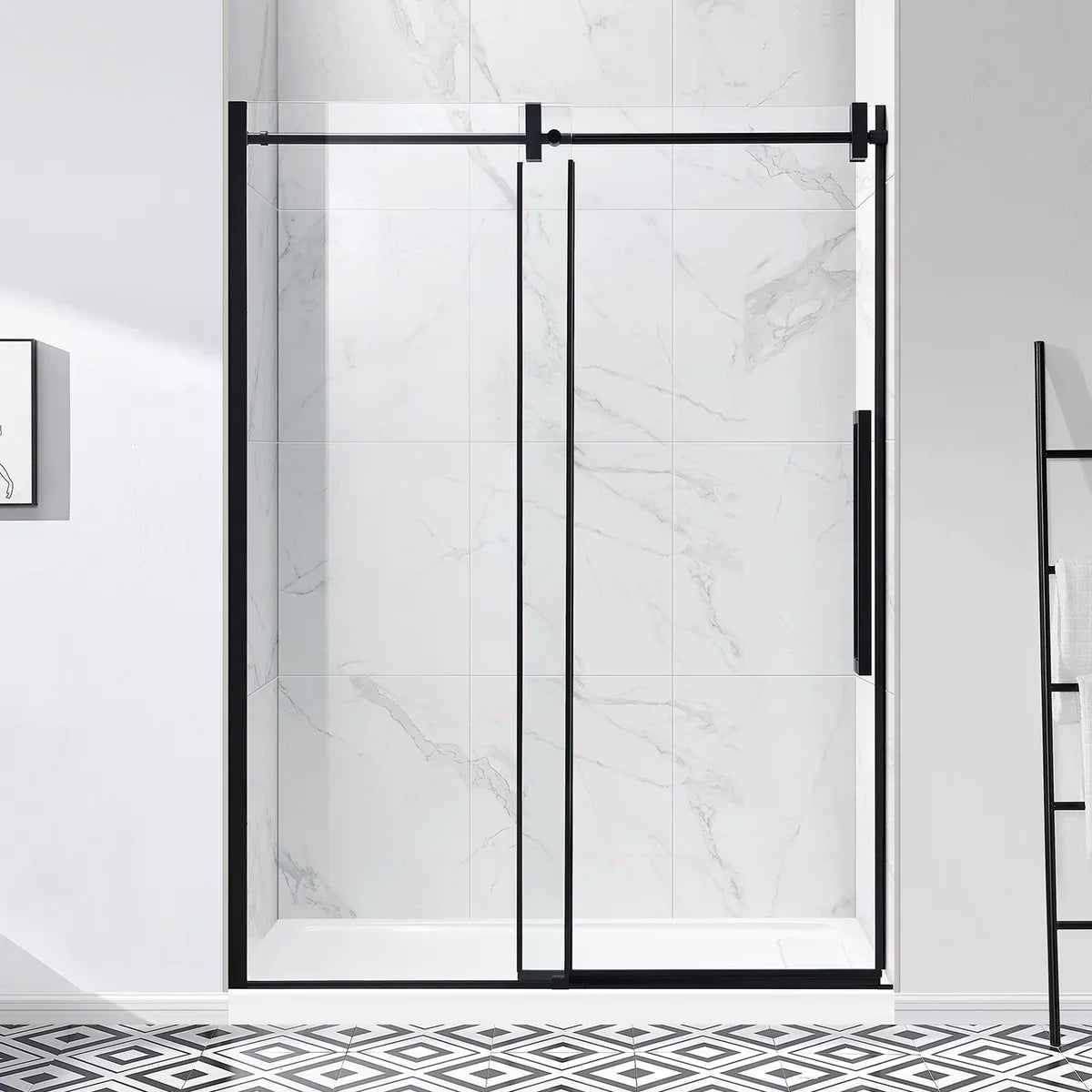 OVE Decors Dayton Frameless Glass Alcove Shower Door
