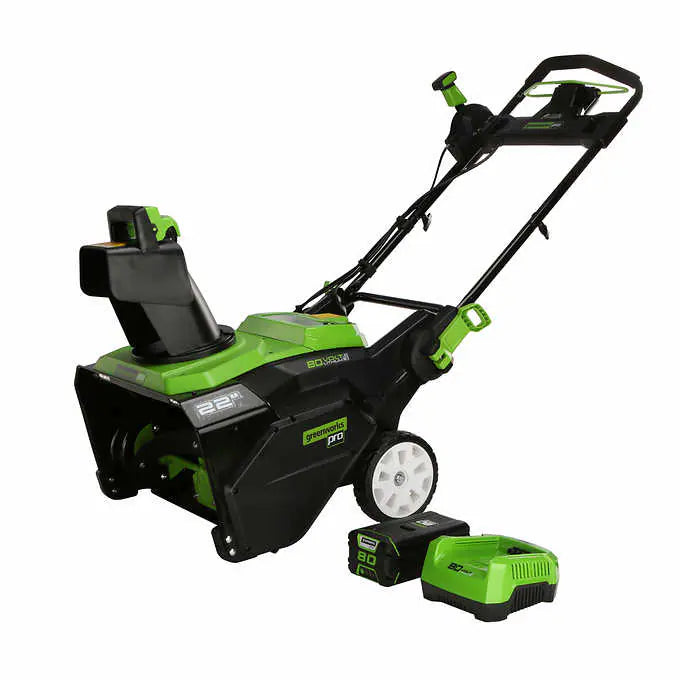 Greenworks 80V Cordless Snow Blower with 22-Inch Clearing Width