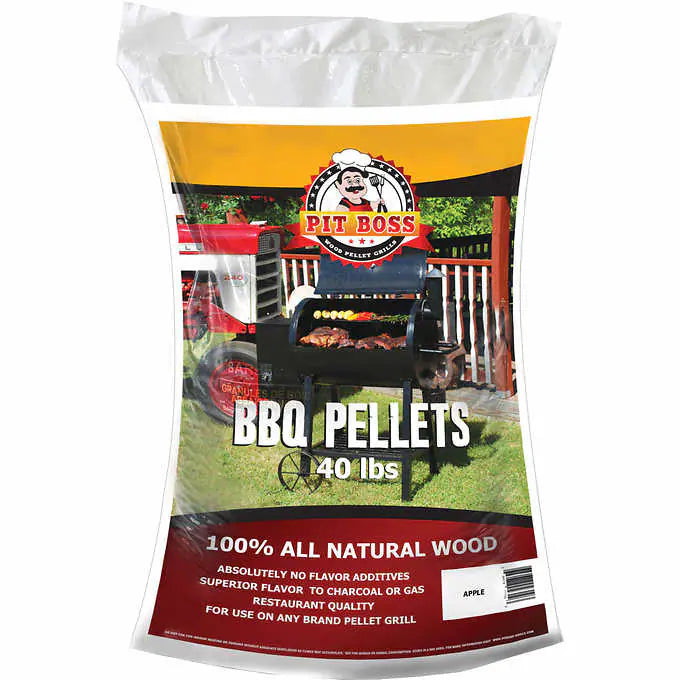 Apple Natural Hardwood BBQ Pellets 18 kg (40 lb.)